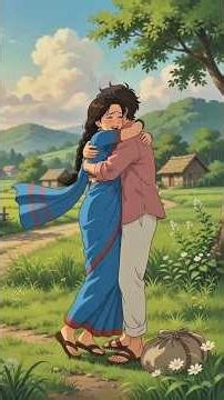 A Beautiful Village Love Story 🥺❤️ | From Simple Beginnings to a Happy Family#shorts #ghibli #edit
