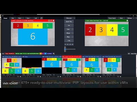 vMIx Layouts and Templates for Corporate Show setup