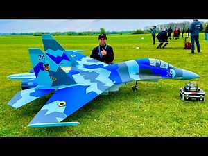 Fantastic Flight with a Huge RC Vector Suchoi SU-30 Turbine Jet | Jonathan Bossion