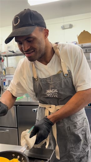 Mychal's Cafe & Bakery on Instagram: "The Mykies scramble is alwaya a good choice! Made with house potatoes, your choice of sausage or bacon, cheese, all baked to perfection and topped with fluffy eggs, chives, and of course… made with love, we can defintly see why this is Dinos favorite! #nonprofit #socialenterprise #developmentaldisabilities #cafe #cooking #goodeats #lafoodie #madewithlove #downsyndromeawareness #downsyndromacceptance #losangeles #redondobeach"