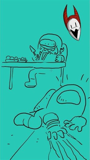 MEAL TIME // AMONG US // #Shorts // speed drawing