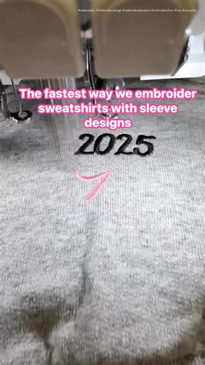 Sweatshirt embroidery—especially with sleeve designs doesn’t have to be complicated. We use Mighty Hoops for quick chest placement, then a Fast Frames to hoop the sleeve in seconds. It keeps everything fast, clean, and easy. If you want my guide on how to make money with embroidery, including my vendor and supply list, comment guide and I’ll send it over! #embroidery #embroiderydesign #embroiderylove #machineembroidery #etsy #etsyseller #etsyshop #embroiderybusiness | June Wilson