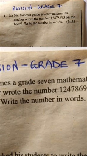 Grade 7 Mathematics Exam Paper Explained Step by Step | Tr Purity Joel#elimu #maths #grade7maths