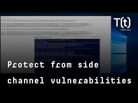 Updating Spectre, Meltdown and Foreshadow mitigations