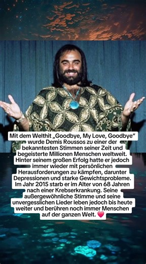 Demis Roussos – Seine Stimme bleibt unvergessen