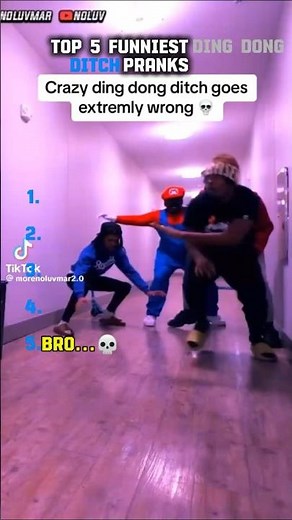 Ranking top 5 funniest Ding dong ditch pranks!#shorts