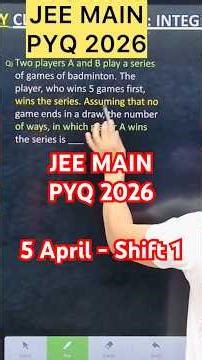 Q) Two players A and B play a series of games of badminton. The player, who wins 5 games first, wi