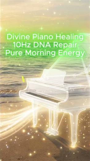 🎹 Soul Healing: 10Hz Crystal Piano DNA Repair #shorts #piano #healingmusic #spiritual #meditation