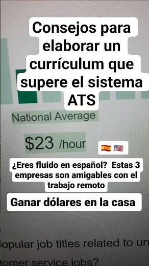 Consejos para elaborar un currículum que supere el sistema ATS #cv #trabajo #trabajoremoto