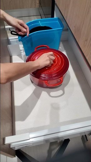 Kitchen organization: Smart Pot Storage Solutions. How I Organized My Pot Collection.#organization