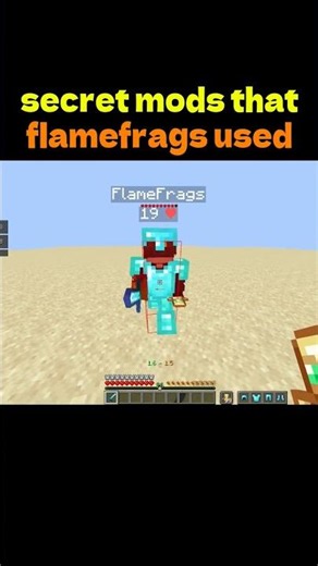 secret mods 🙀 that flamefrags used to pvp #minecraft #lifeisbutadream #pvp tips