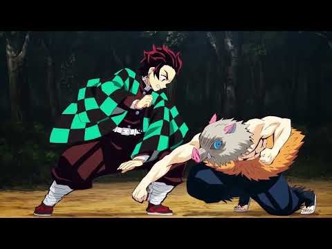 4K Anime Live Wallpaper Tanjiro VS Inosuke