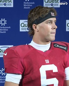 Jaxson Dart was asked about Dan Quinn's comments about him on Hard Knocks: "Kirby Smart said the exact same thing every time he played against me. So did Nick Saban, so did every coach that I played in college. This is nothing new. Just try to go out there, play smart and be available for your team." | SNY