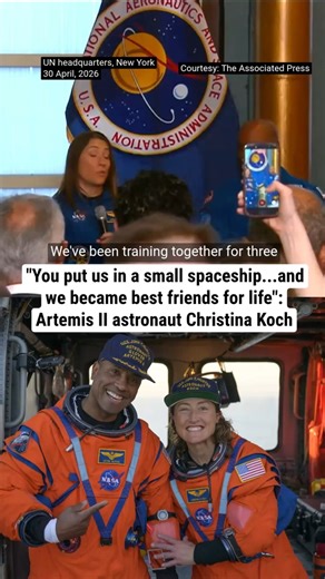 "You put us in a small spaceship...we became best friends for life": Artemis II astronaut Christina