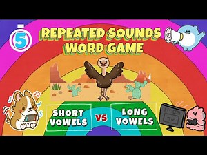 Short or Long Vowel | Fun Vowel Sound Game for Kids | Shout the Answer! (Repeated Sounds)