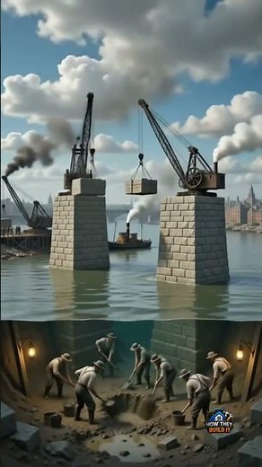 How They Build Brooklyn Bridge