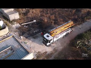 Concrete pump K47H at jobsite | CIFA