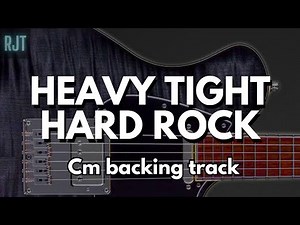 Heavy Tight Hard Rock Guitar Backing Track In C Minor