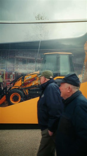 JCB Backhoe in a Box at Cheltenham Races