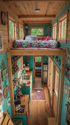 Tiny Home Tour That Will Amaze You! 🏡 TinyHome #HouseTour #SmallSpaceLiving #CozyHome