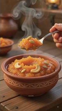 🥕 Making Carrot Halwa in Rainy Village | Ghibli Style Cooking Animation |