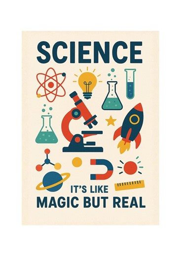 Science Poster for Kids - “science: It’s Like Magic but Real!” - Etsy UK