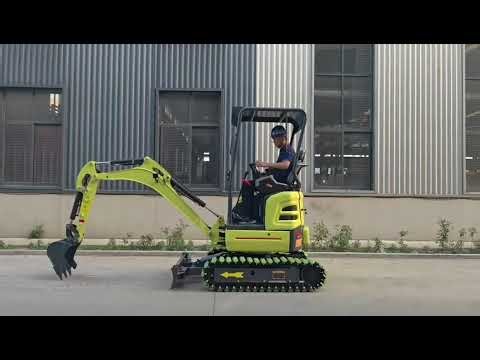 GW18 Mini Excavator Operating Tutorial | Start, Drive, Dig and Shut Down