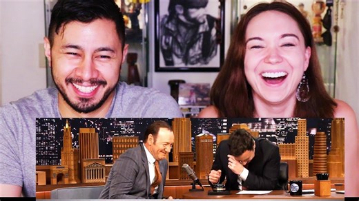 Jimmy Fallon & Kevin Spacey | impersonations | reaction