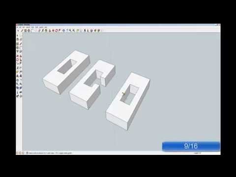 3 Piece Puzzle Part 1 (Drawing with SketchUp)