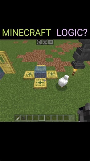 Minecraft Logic Part-1 #minecraftshorts #minecraft #minecraftpe #trendingshorts #shorts