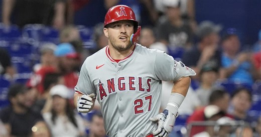 Mike Trout crushes two homers, including a 473-footer, in Angels win over Marlins