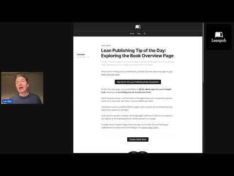 Lean Publishing Tip of the Day: Exploring the Book Overview Page