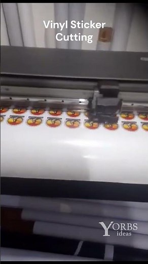 Timelapse: Sticker Cutting Machine in Action ✂️