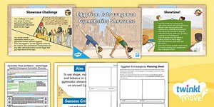 Year 4 Gymnastics: Shape and Balance - Ancient Egypt Lesson 6: Egyptian Extravaganza Gymnastics Showcase