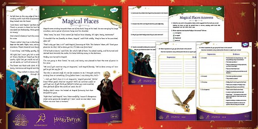 Harry Potter: Magical Places Reading Comprehension Activity [Ages 9-11]