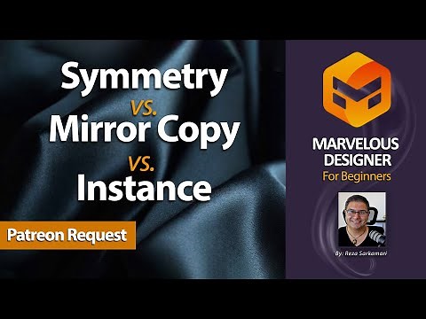 Marvelous Designer: Symmetry, Mirror Copy, Instancing Explained!