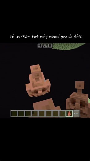 bridging with random items in minecraft