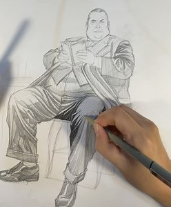 Inking in Franklin Booth style. Here’s an old drawing of Mycroft Holmes (Sherlock Holmes older and smarter brother) that I did for a Sherlock Holmes society, BSI, few years back. Like Bernie Wrightson, I was inspired and influenced by the great Franklin Booth when I started doing ink illustrations. Franklin Booth ink style mimics engravings and gives the illusion of light and shadow using thick and thin lines laid down in precise patterns. This is a time consuming and maddening technique, but yi