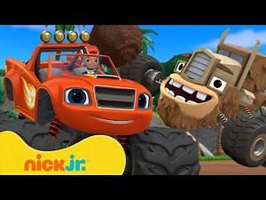 Blaze & Gasquatch's Muddy Robot Adventure! 🚗 Blaze and the Monster Machines Scene | Nick Jr.