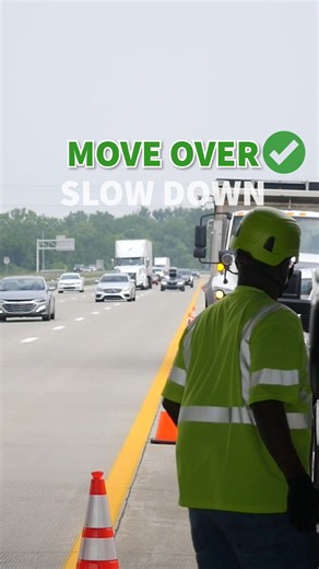 Ohio’s Move Over law requires motorists to cautiously shift over one lane, or slow down if changing lanes isn’t possible when passing vehicles with flashing lights on the side of the road. Give roadside workers room to do their job and help keep them safe! #MoveOverLaw #MoveOverSlowDown | Ohio Department of Transportation District 12 Cleveland