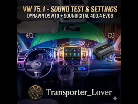 VW T5 DYNAVIN D9W10 SOUNDIGITAL 400 4 SOUND TEST