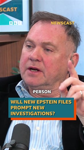 ill new Epstein files prompt new investigations? The US Department of Justice (DOJ) released over three million pages of documents related to the late sex offender Jeffrey Epstein on Friday. This latest release included over 2,000 videos and 180,000 images. Laura, Paddy and Gary discuss on the latest #BBCNewscast