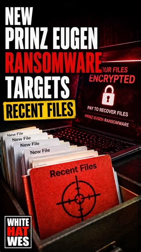 Prinz Eugen Ransomware Targets Your Newest Files First #tech #hacker #technews #cybersecurity