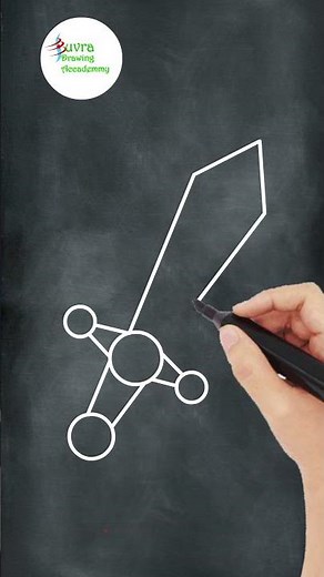 Very Easy Drawings | Sword Drawing | #simple #easydrawings #sword #how #shorts #viral #drawing