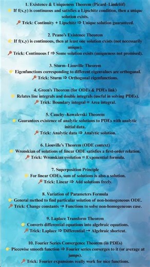 🔑 Differential Equations Theorems Tricks | PG TRB Maths Exam Preparation 2025