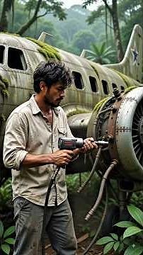 50 Years Abandoned Burnt Airplane Full Restoration | Engine Rebuild,