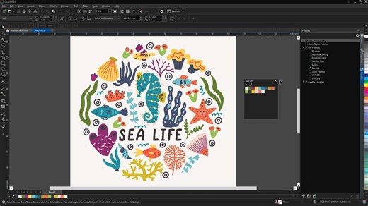 cdr教程：如何在CorelDRAW中使用调色板（下）