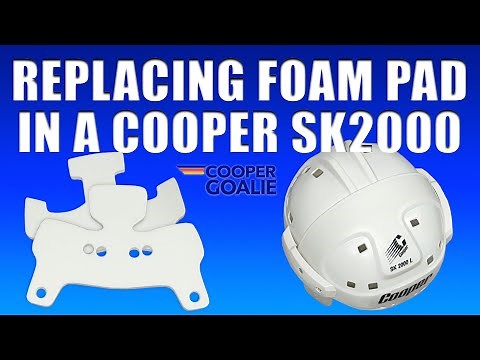 DIY GOALIE | Replacing Foam Padding in a Cooper SK2000 hockey helmet