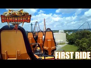my FIRST RIDE on DIAMONDBACK - Kings Island | Diamondback Back Row POV