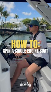 7.4K views · 248 reactions | How to SPIN a SINGLE ENGINE boat: If you are stressed out about docking your boat️, How To Boating will help relieve that stress so you can enjoy your time on the water, DM us for more info on private boating instruction ‍✈️ #howtoboating #howto #boating #boat #yacht #dock #docking #marina #approach #ferry #wind #current #channel #narrow #narrowchannel | How to boating | Facebook